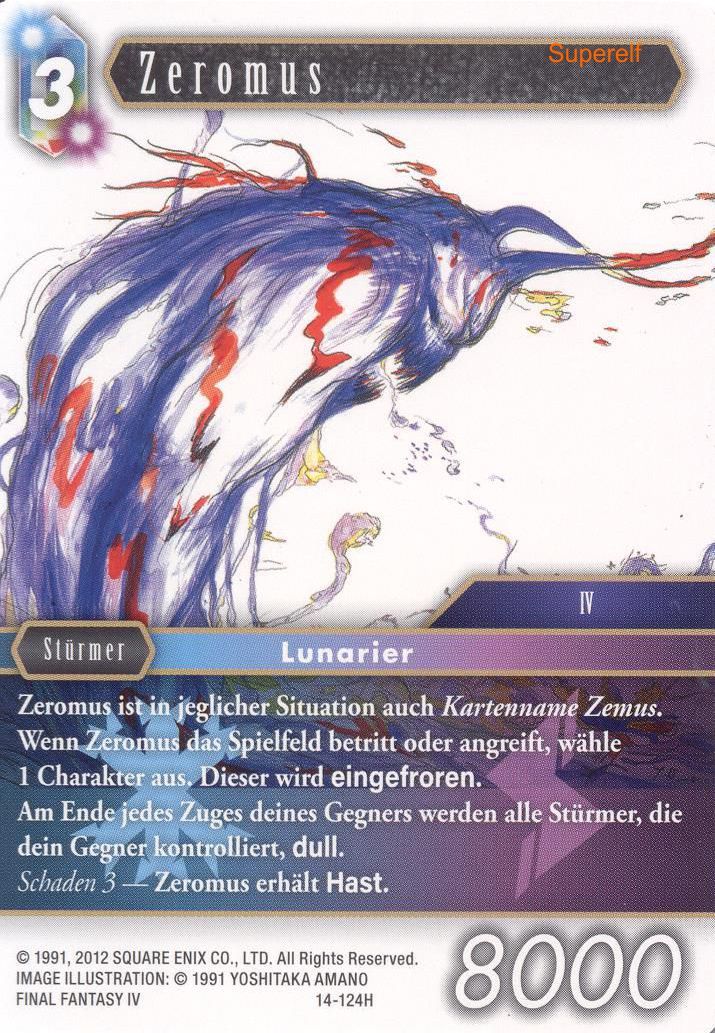 Final Fantasy Opus 14-124 H Zeromus Eis/Blitz