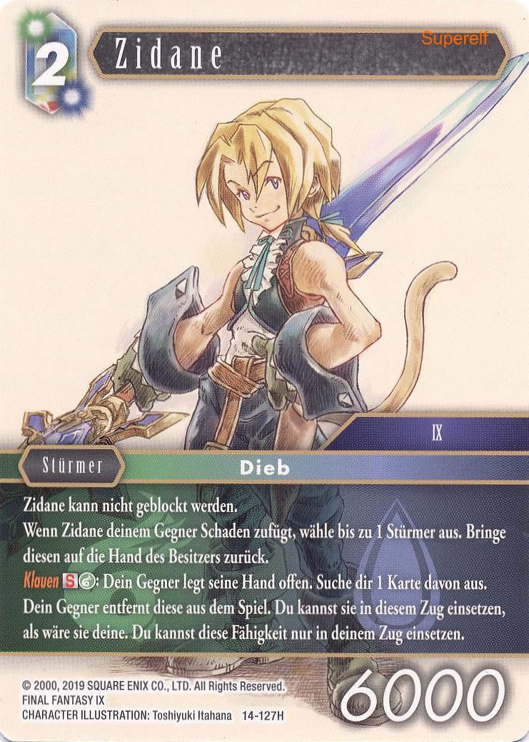 Final Fantasy Opus 14-127 H Zidane Wind/Wasser