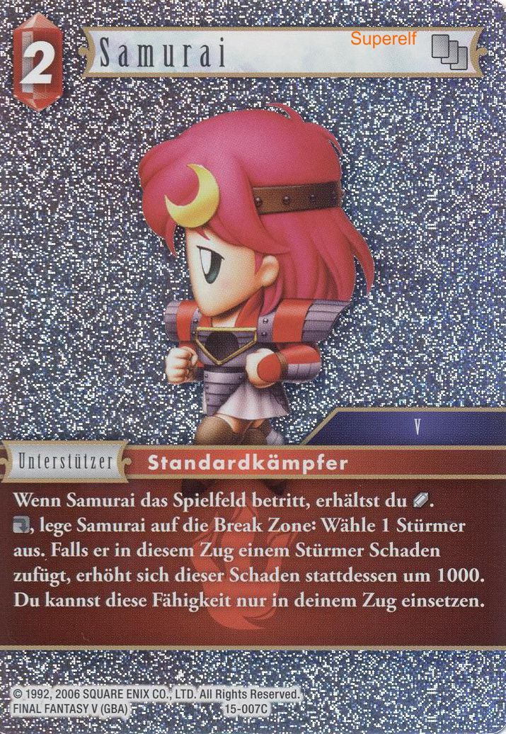 Final Fantasy Opus 15-007 C Samurai Feuer