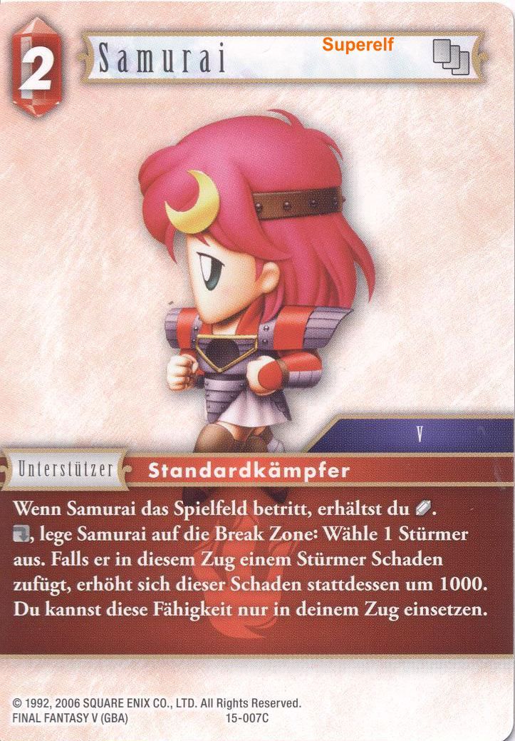 Final Fantasy Opus 15-007 C Samurai Feuer