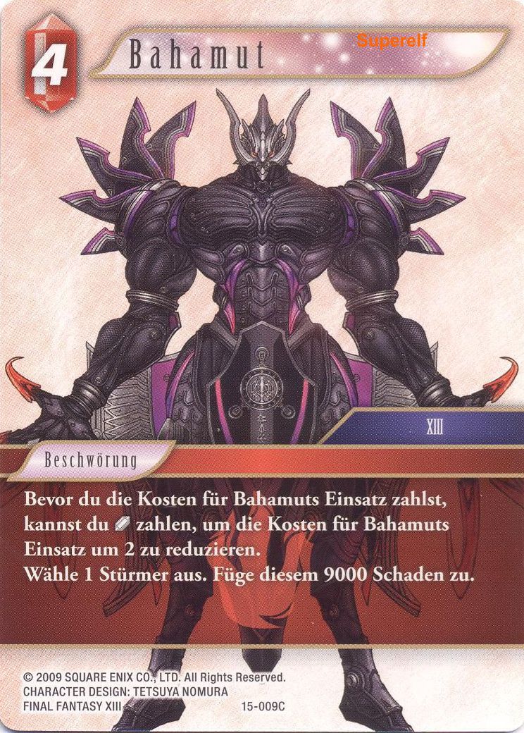 Final Fantasy Opus 15-009 C Bahamut Feuer