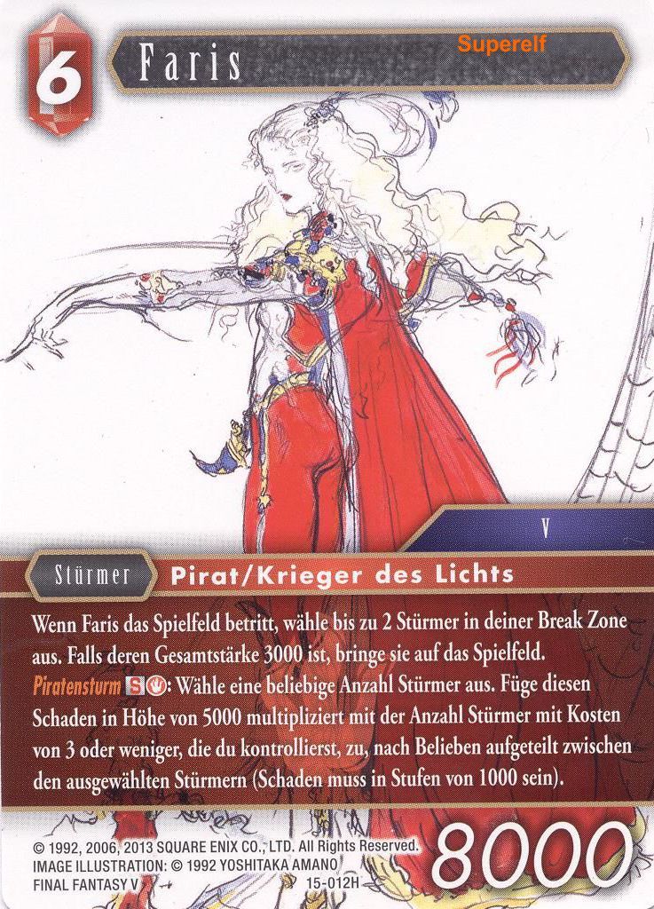 Final Fantasy Opus 15-012 H Faris Feuer