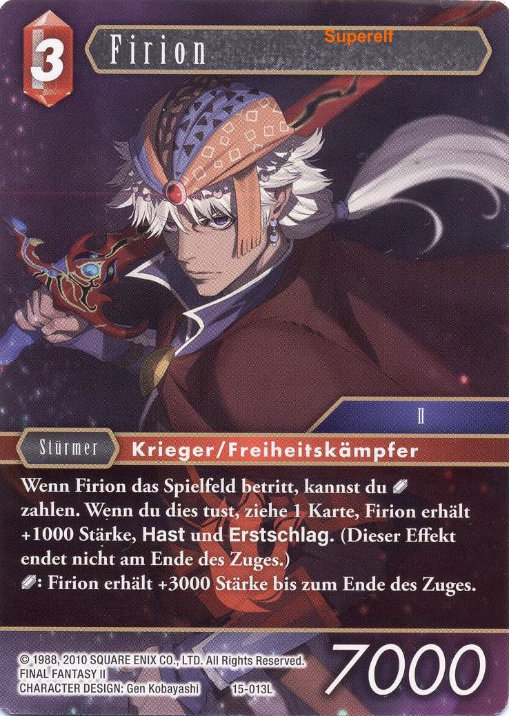 Final Fantasy Opus 15-013 L Firion Feuer