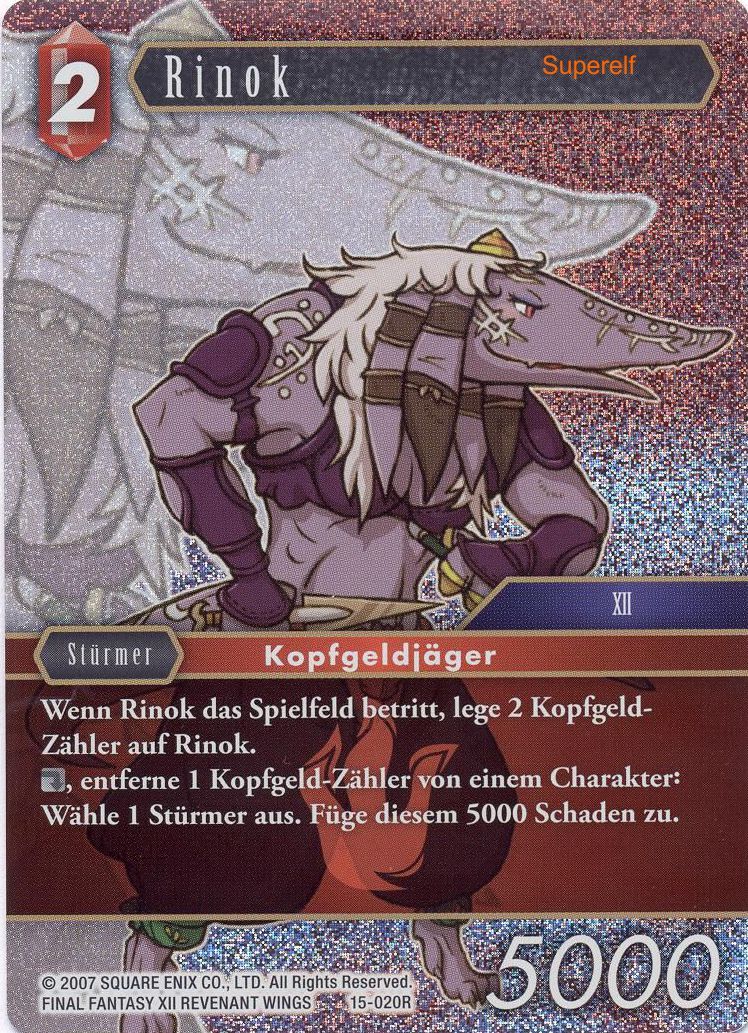 Final Fantasy Opus 15-020 R Rinok Feuer