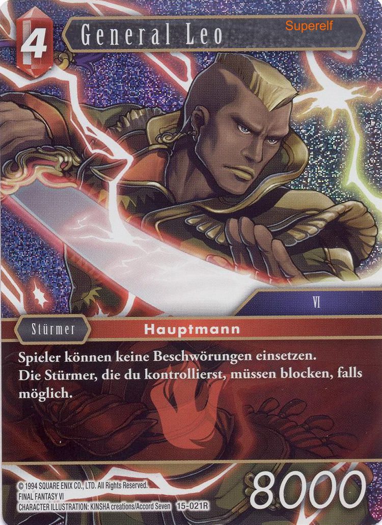 Final Fantasy Opus 15-021 R General Leo Feuer