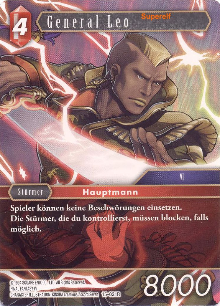 Final Fantasy Opus 15-021 R General Leo Feuer