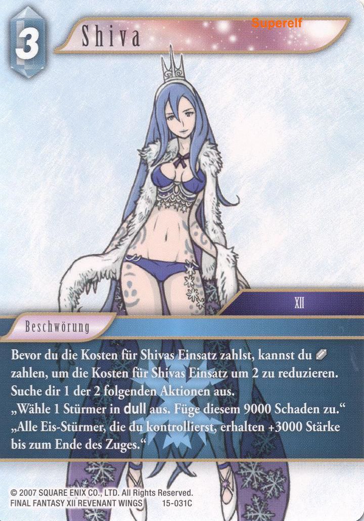 Final Fantasy Opus 15-031 C Shiva Eis