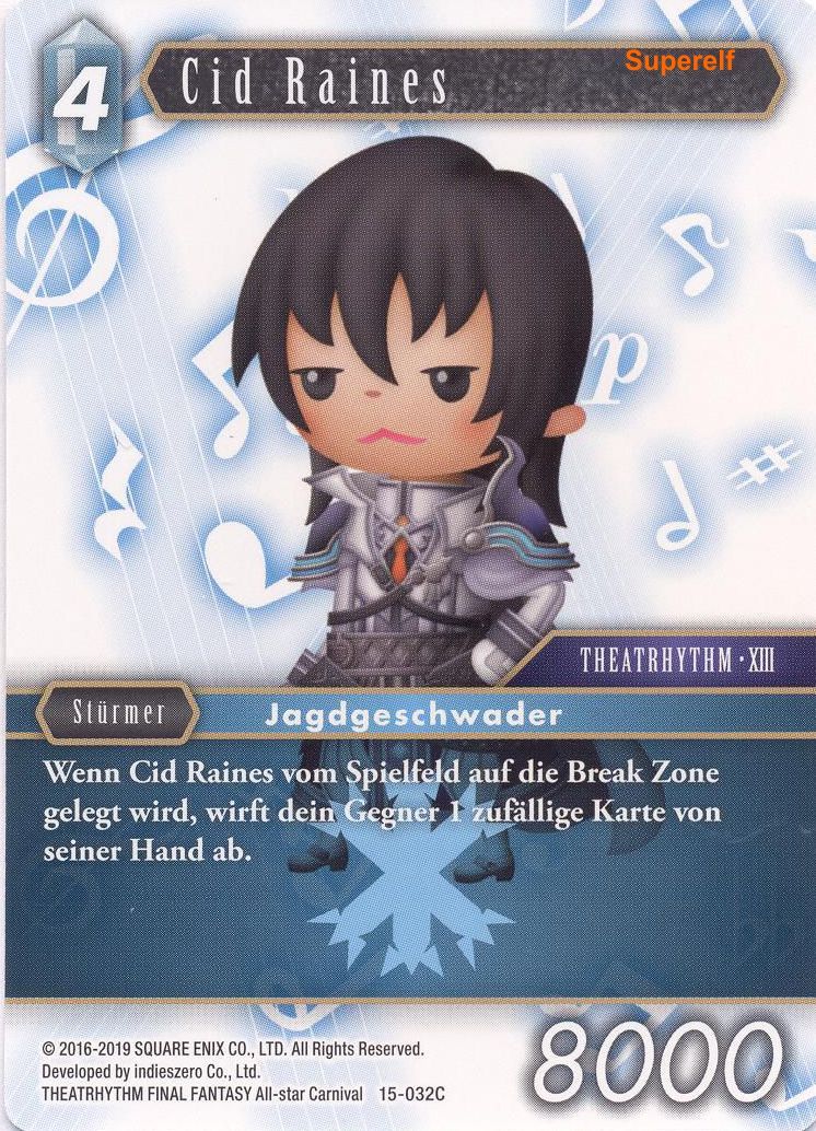 Final Fantasy Opus 15-032 C Cid Raines Eis