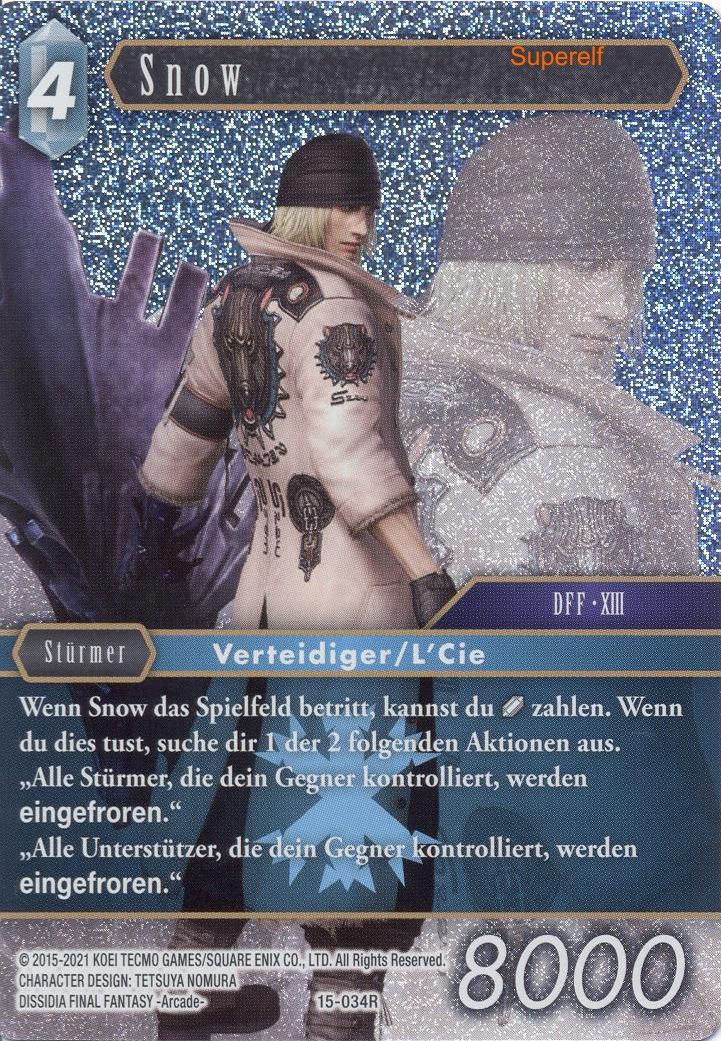 Final Fantasy Opus 15-034 R Snow Eis
