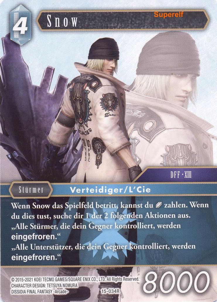 Final Fantasy Opus 15-034 R Snow Eis