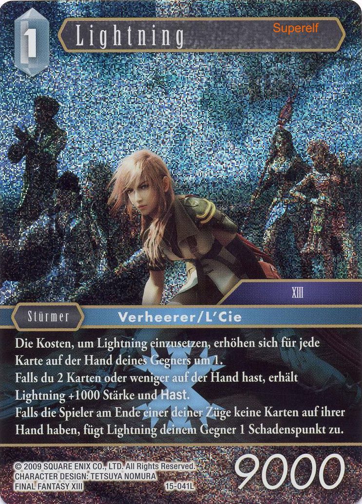 Final Fantasy Opus 15-041 L Lightning Eis