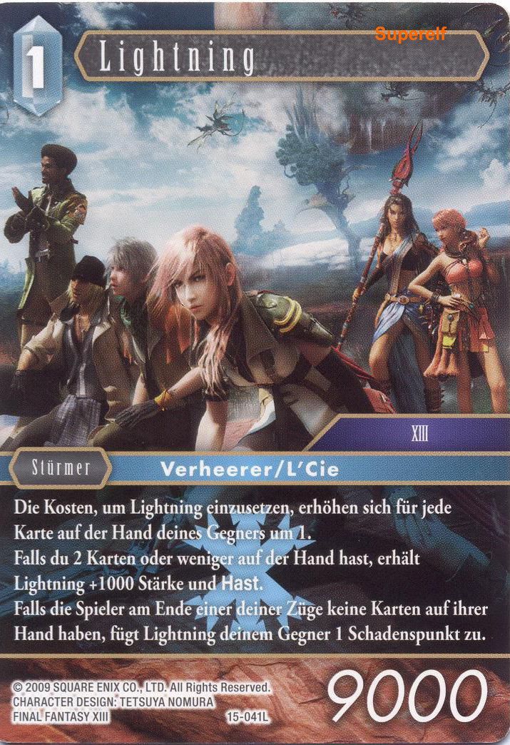 Final Fantasy Opus 15-041 L Lightning Eis