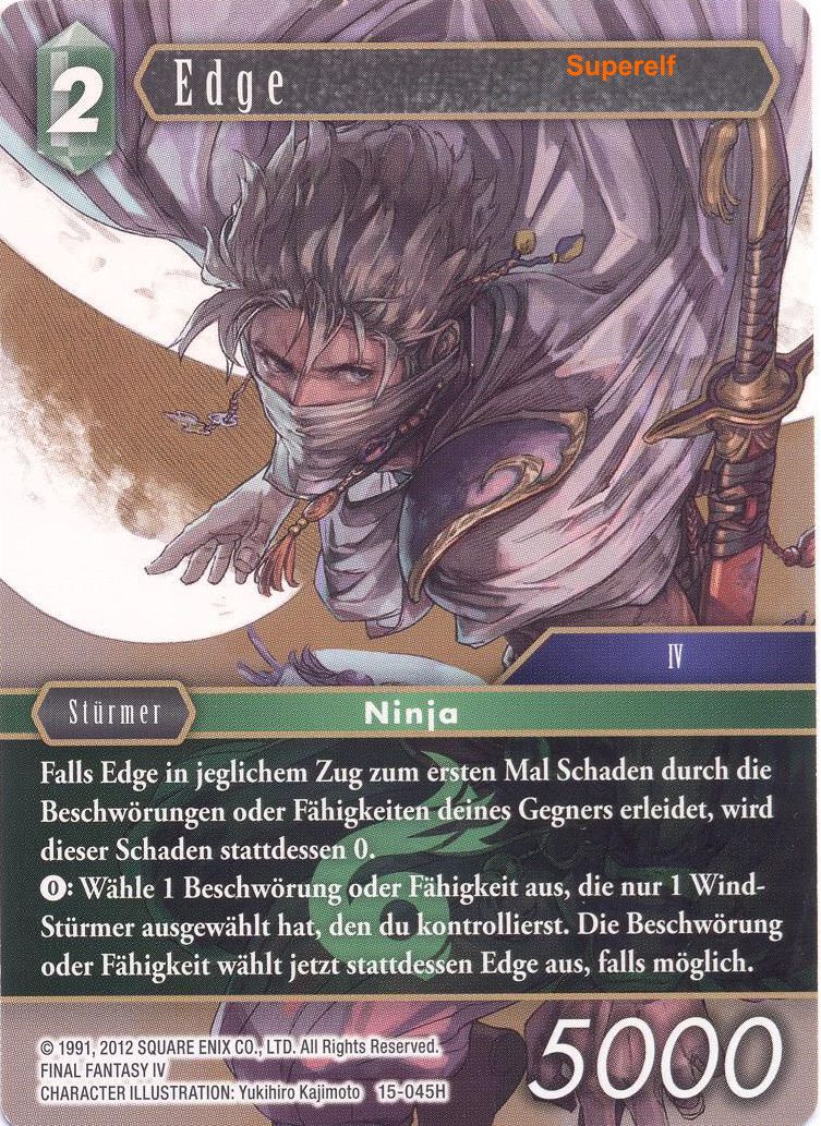 Final Fantasy Opus 15-045 H Edge Wind