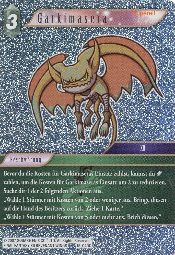 Final Fantasy Opus 15-049 C Garkimasera Wind