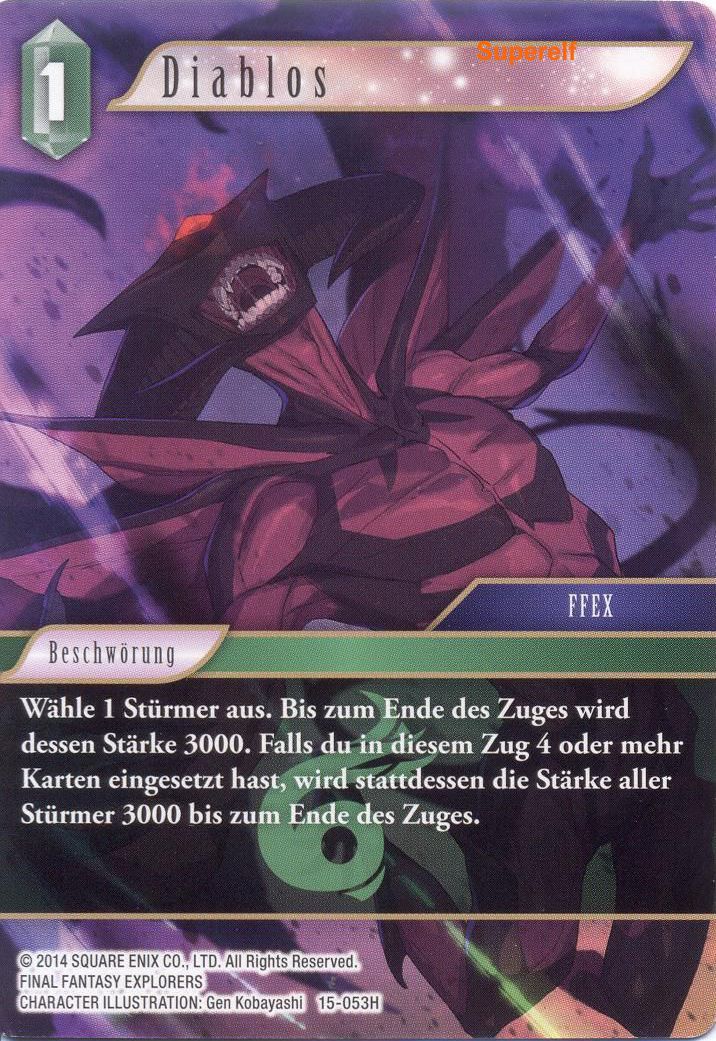 Final Fantasy Opus 15-053 H Diablos Wind