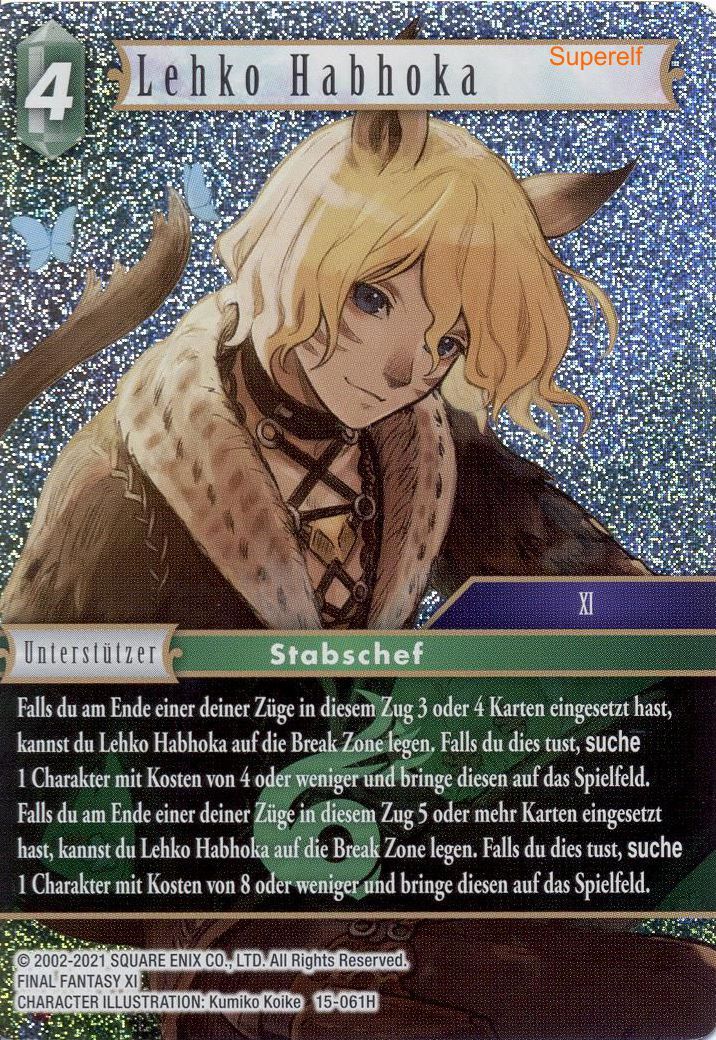 Final Fantasy Opus 15-061 H Lehko Habhoka Wind