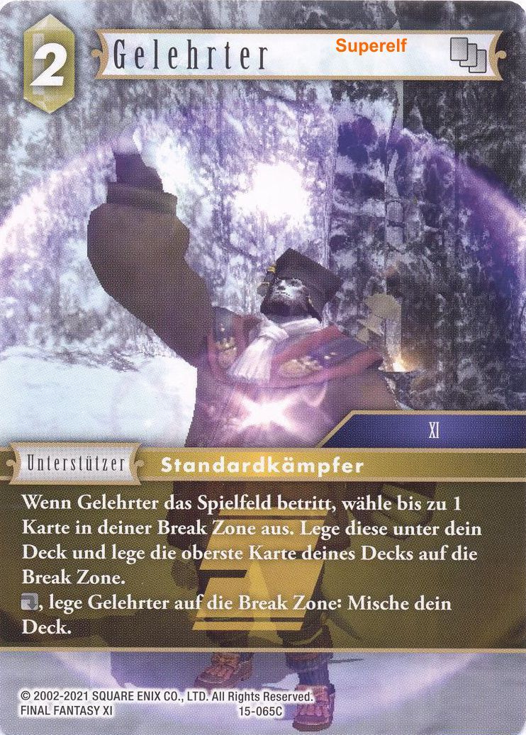 Final Fantasy Opus 15-065 C Gelehrter Erde
