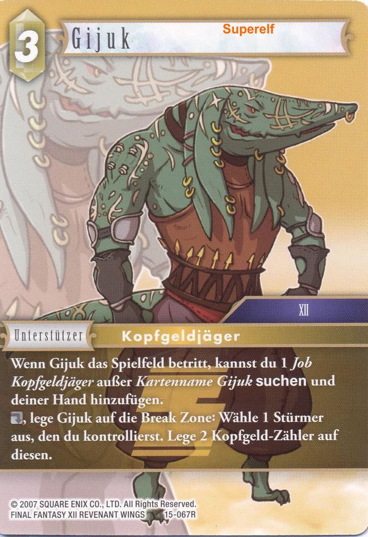 Final Fantasy Opus 15-067 R Gijuk Erde