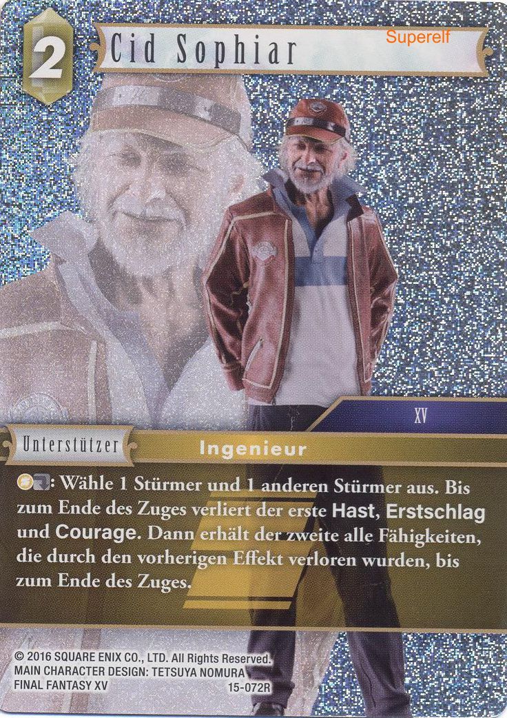 Final Fantasy Opus 15-072 R Cid Sophiar Erde