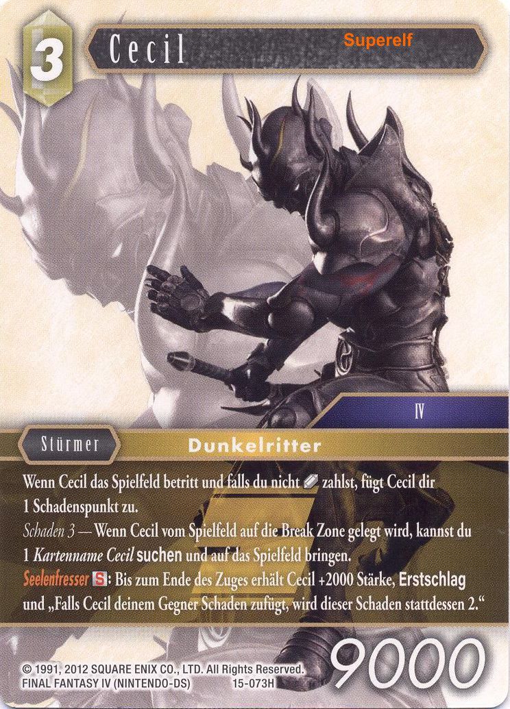 Final Fantasy Opus 15-073 H Cecil Erde