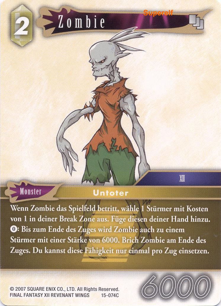 Final Fantasy Opus 15-074 C Zombie Erde
