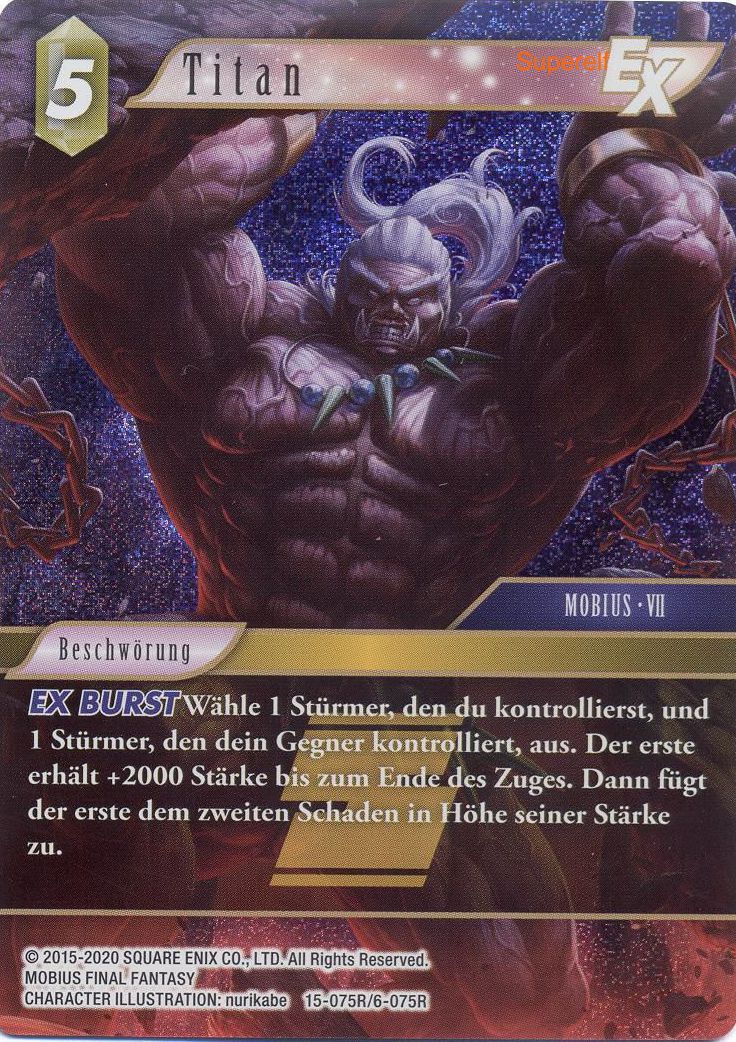 Final Fantasy Opus 15-075 R Titan Erde