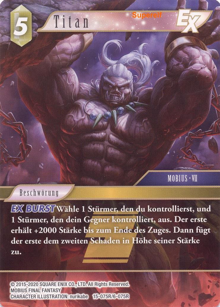 Final Fantasy Opus 15-075 R Titan Erde