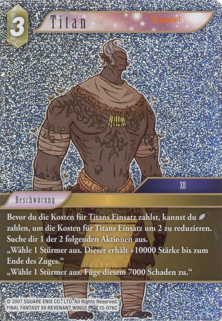 Final Fantasy Opus 15-076 C Titan Erde