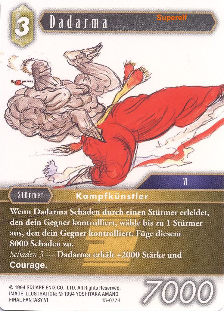 Final Fantasy Opus 15-077 H Dadarma Erde
