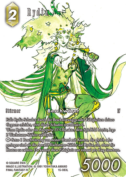Final Fantasy 15-083L Rydia Full Art Premium - Legacy Karte aus OPUS 23