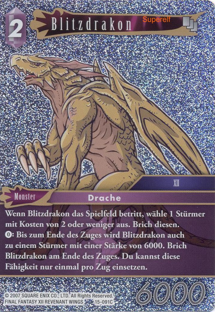Final Fantasy Opus 15-091 C Blitzdrakon Blitz