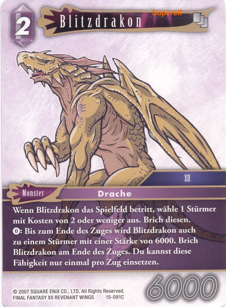 Final Fantasy Opus 15-091 C Blitzdrakon Blitz