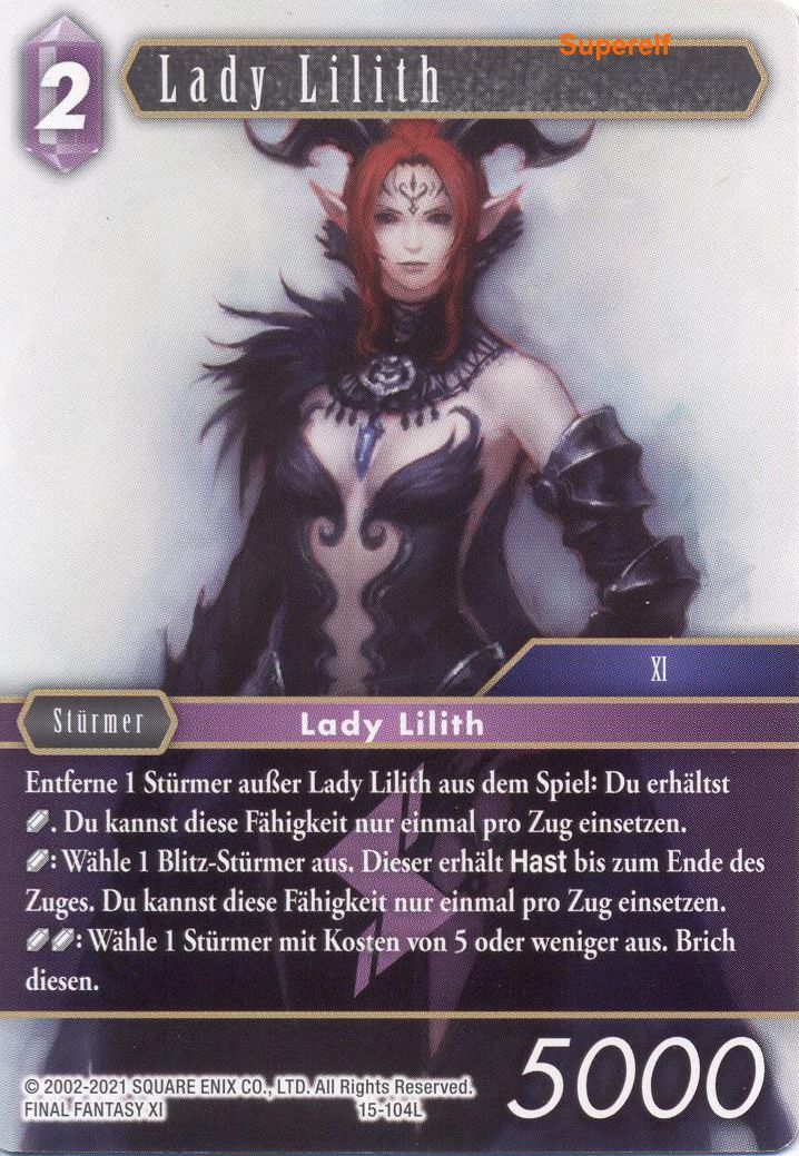 Final Fantasy Opus 15-104 L Lady Lilith Blitz