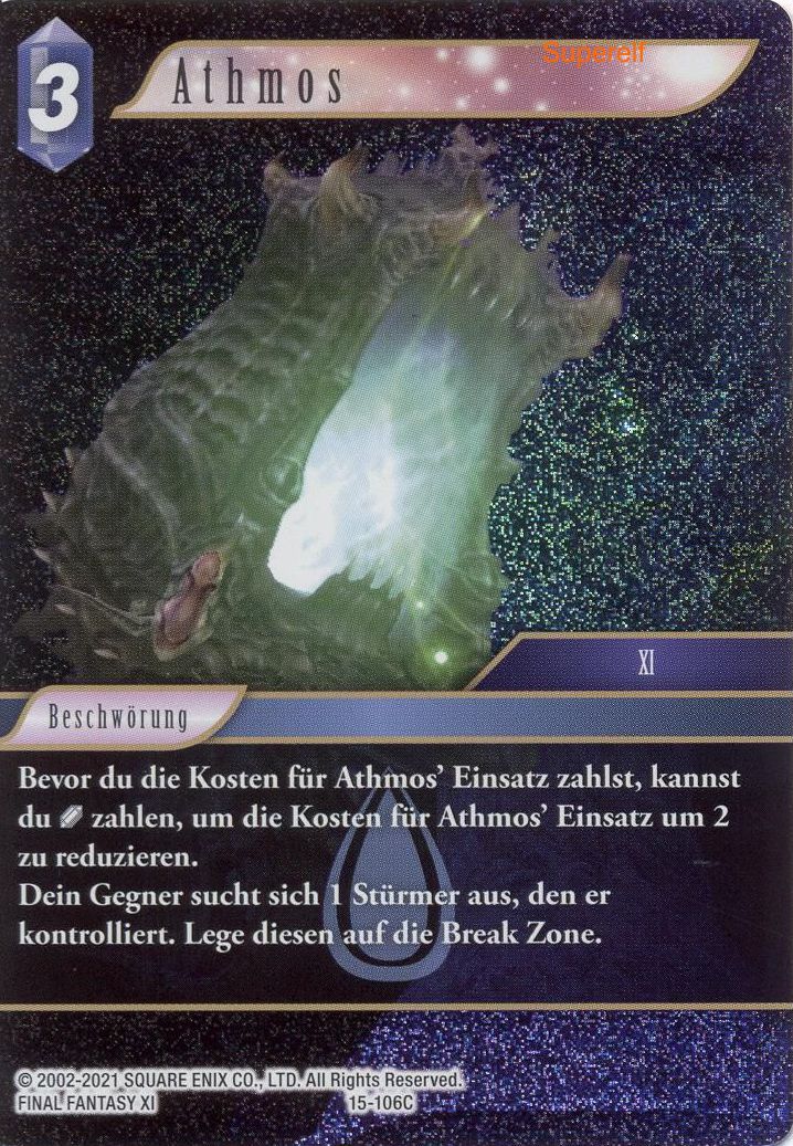 Final Fantasy Opus 15-106 C Athmos Wasser
