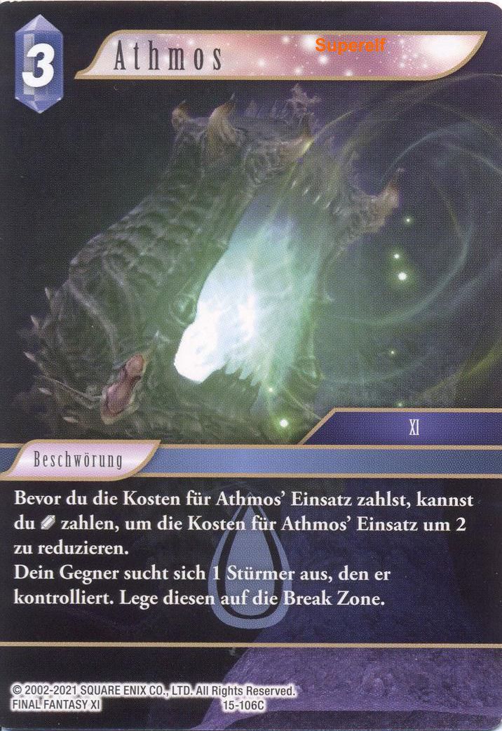 Final Fantasy Opus 15-106 C Athmos Wasser