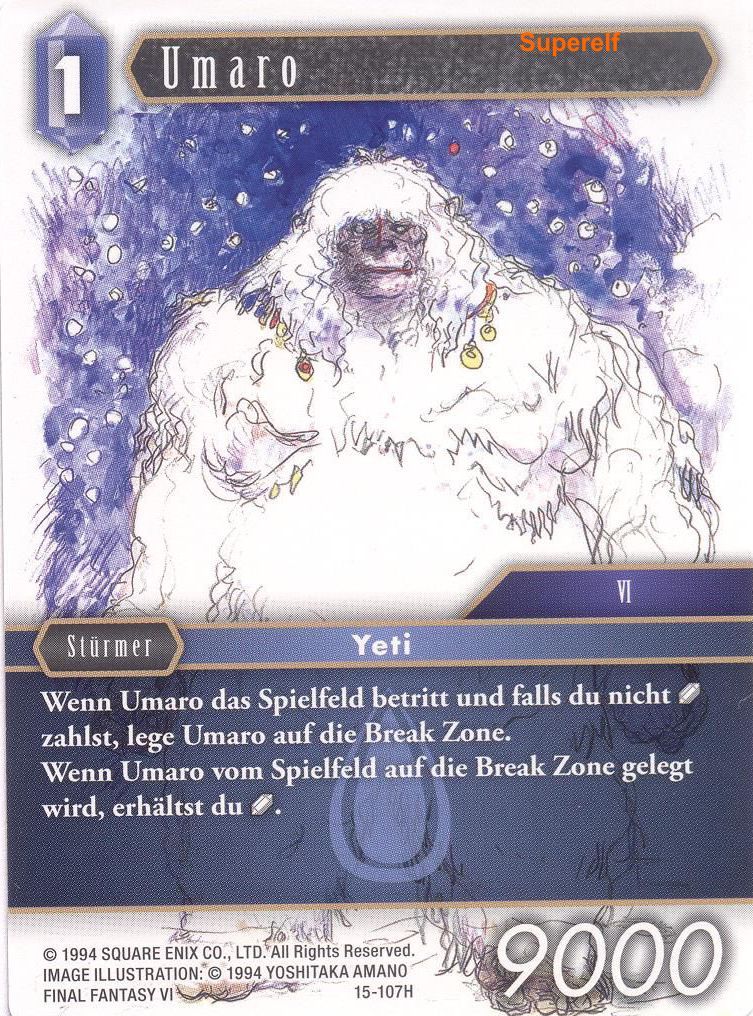 Final Fantasy Opus 15-107 H Umaro Wasser