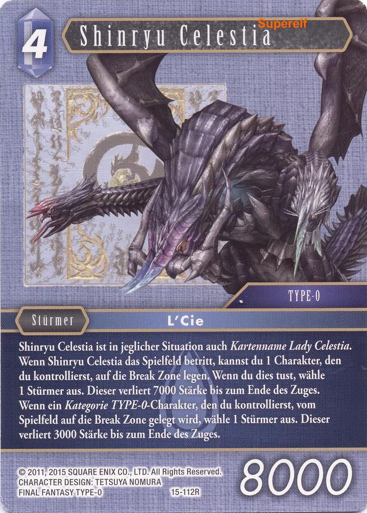 Final Fantasy Opus 15-112 R Shinryu Celestia Wasser