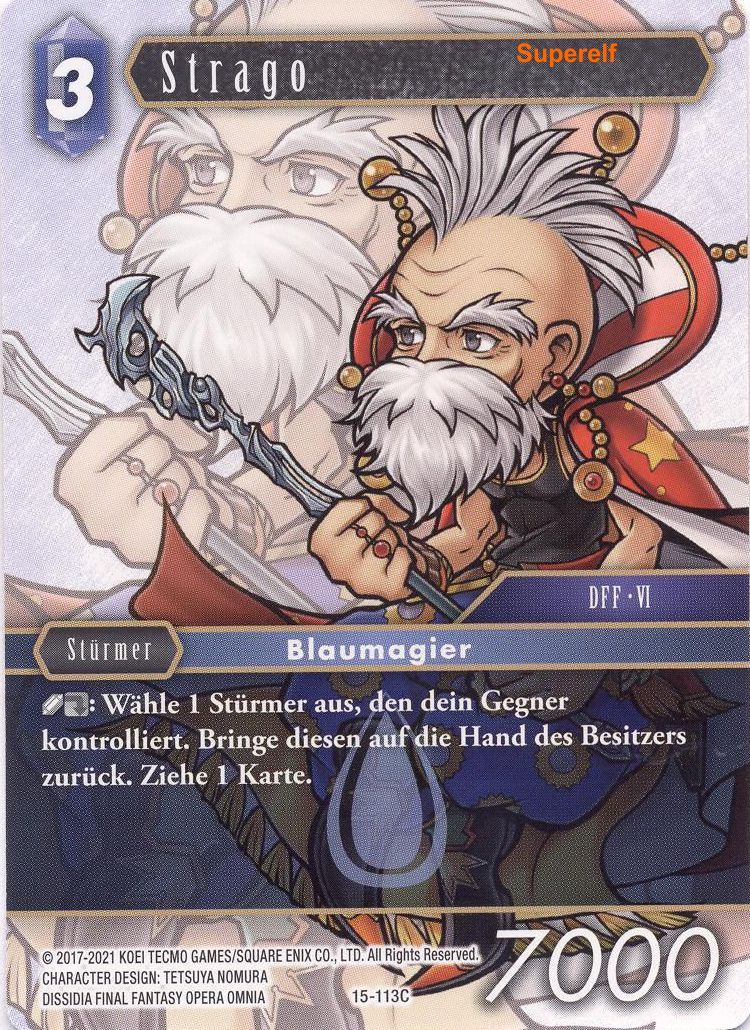 Final Fantasy Opus 15-113 C Strago Wasser