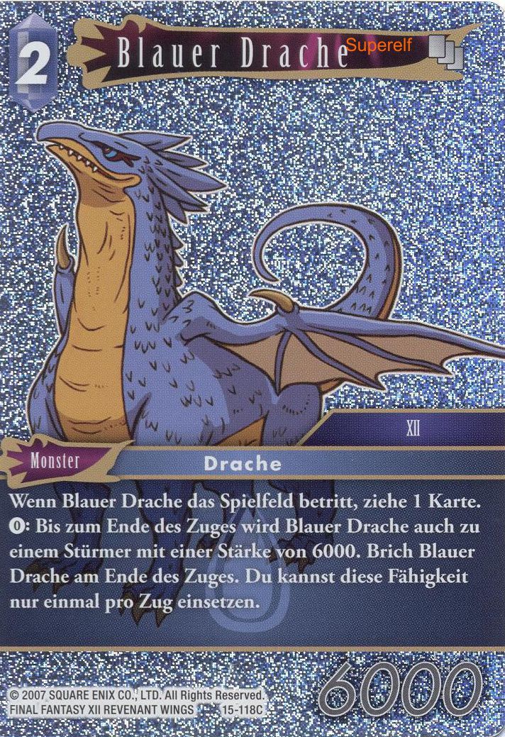 Final Fantasy Opus 15-118 C Blauer Drache Wasser
