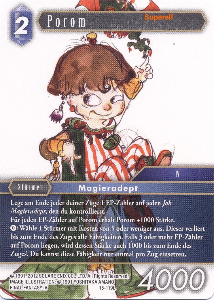 Final Fantasy Opus 15-119 L Porom Wasser