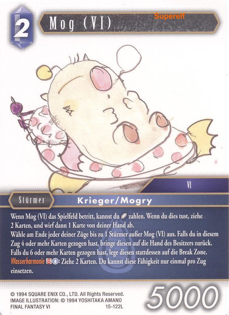 Final Fantasy Opus 15-122 L Mog (VI) Wasser