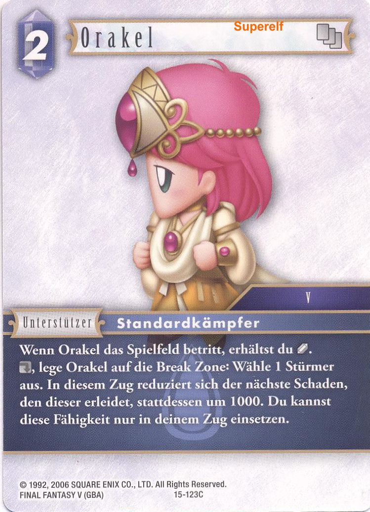 Final Fantasy Opus 15-123 C Oracle Wasser