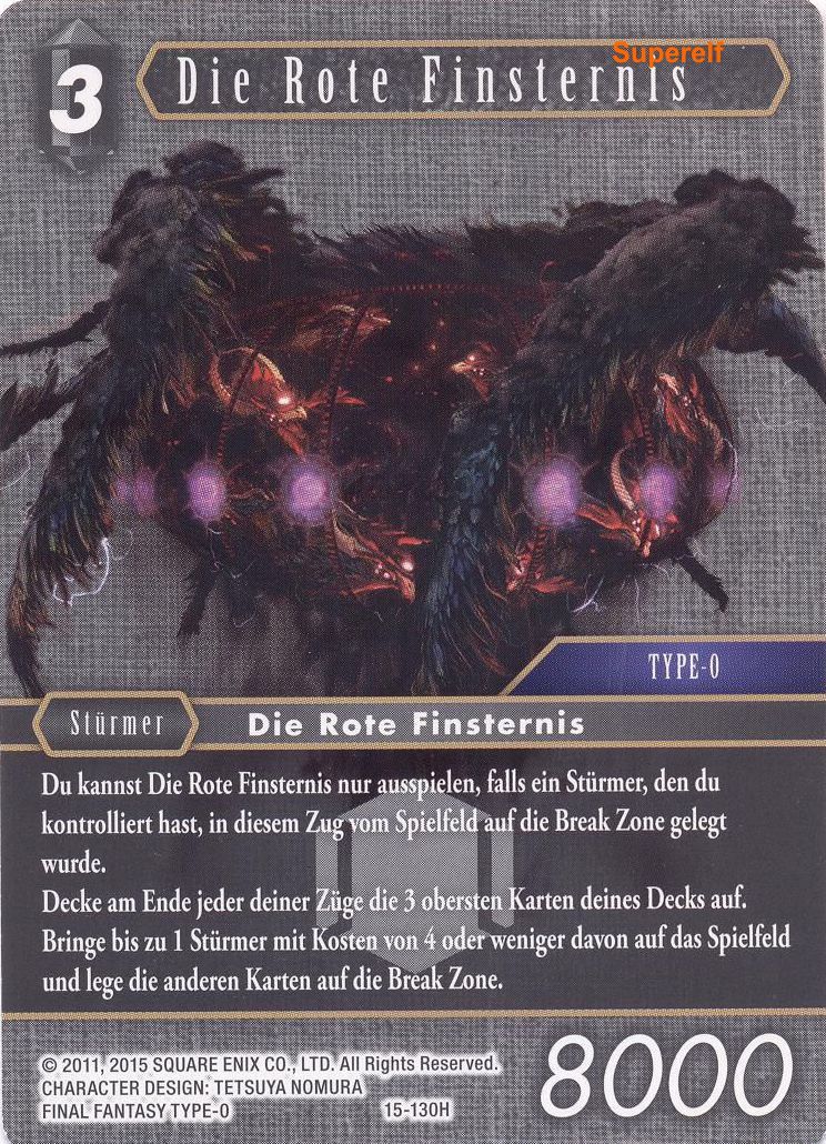 Final Fantasy Opus 15-130 H Die Rote Finsternis Dunkelheit