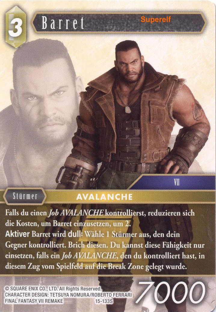 Final Fantasy Opus 15-133 S Barret Erde