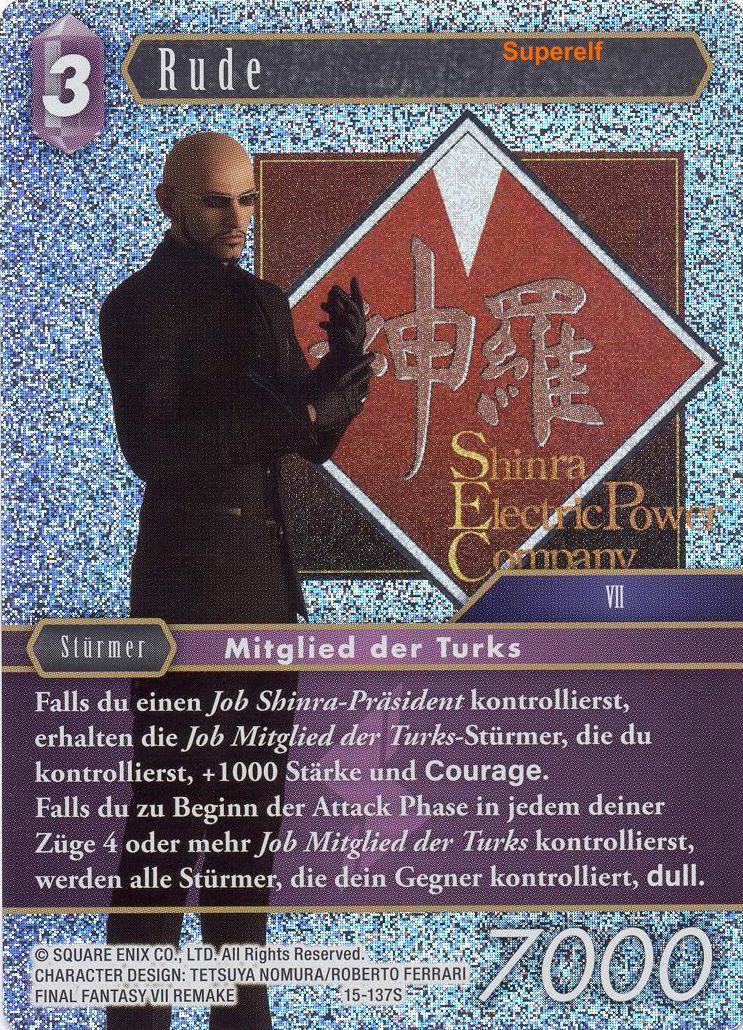 Final Fantasy Opus 15-137 S Rude Blitz
