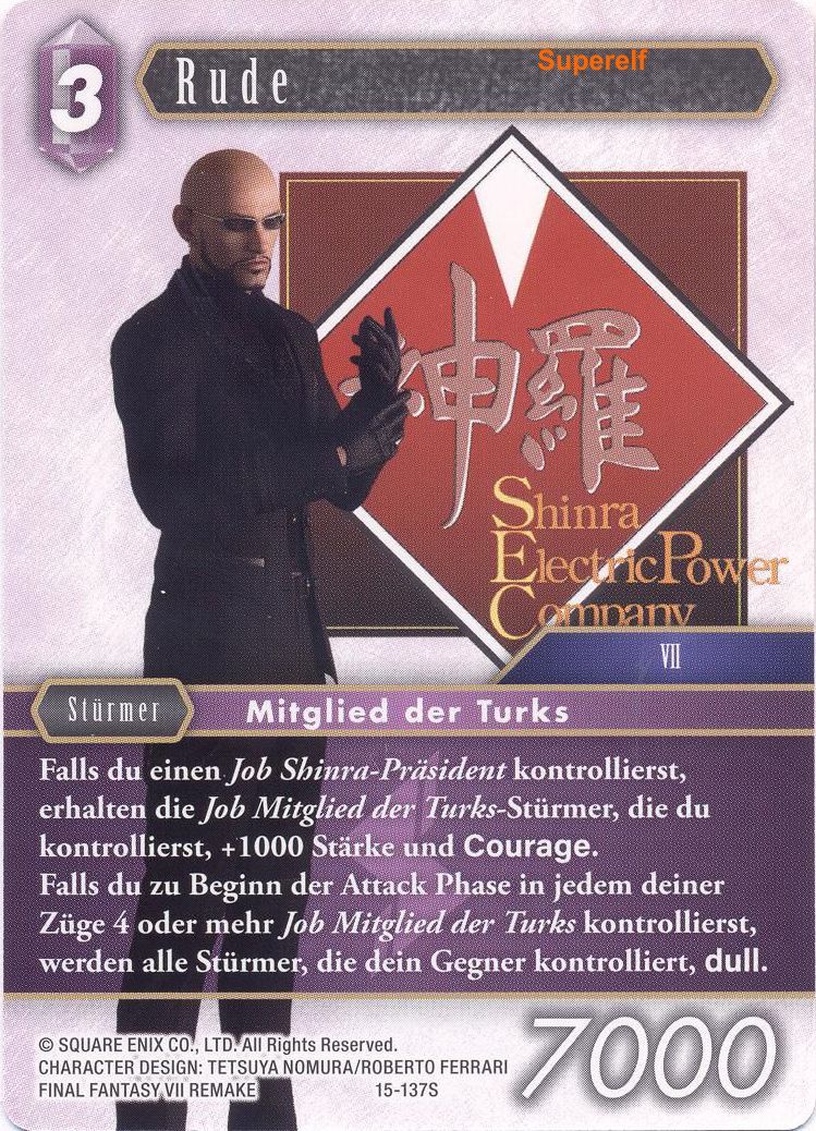 Final Fantasy Opus 15-137 S Rude Blitz