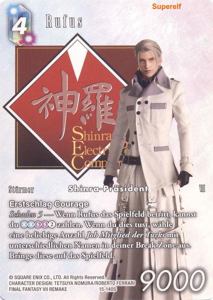 Final Fantasy Opus 15-140 S Rufus Eis/Blitz