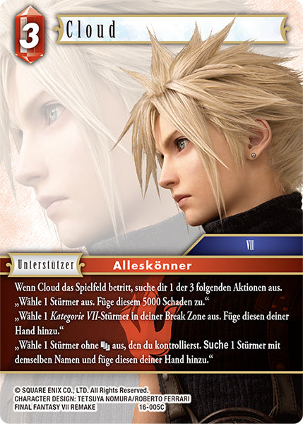 Final Fantasy Opus 16-005 C Cloud Feuer