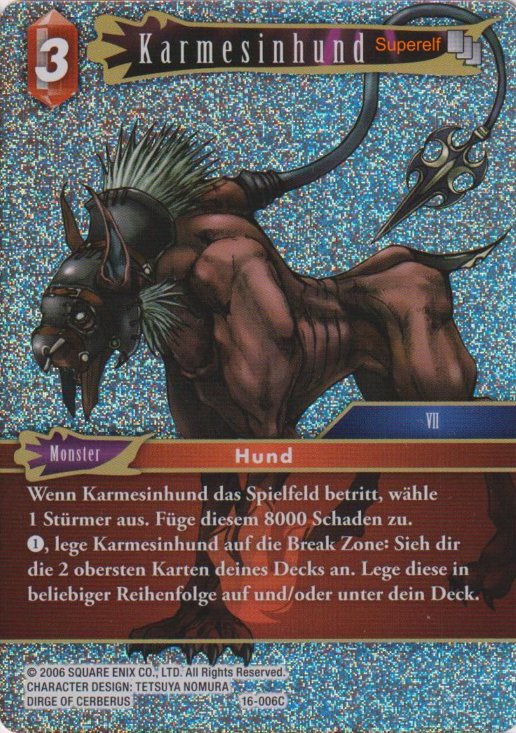 Final Fantasy Opus 16-006 C Karmesinhund Feuer