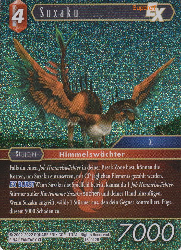 Final Fantasy Opus 16-012 R Suzaku Feuer
